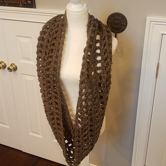 Hand Crocheted Infinity Scarf - Picture 2 of 7